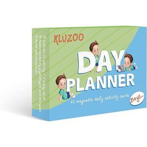 Kluzoo Day Planner 72 Magnetic Daily Activity Cards For Kids By Busy Board